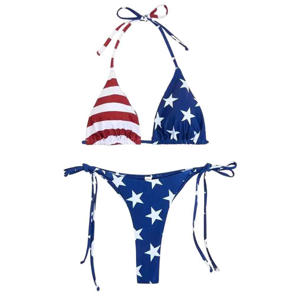 all american girl USA flag bikini set boogzel clothing