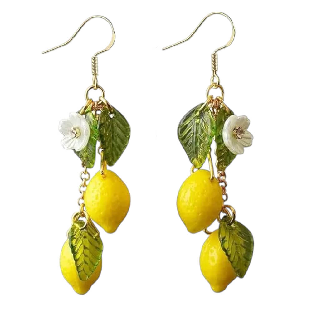 amalfi lemon earrings boogzel clothing
