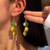 amalfi lemon earrings boogzel clothing