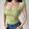 amalfi lemon cropped top boogzel clothing