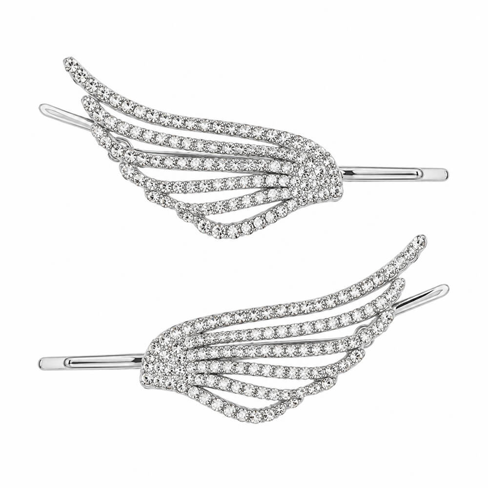 angel wings rhinestone hair pins boogzel clothing