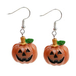 angry pumpkin earrings boogzel clothing