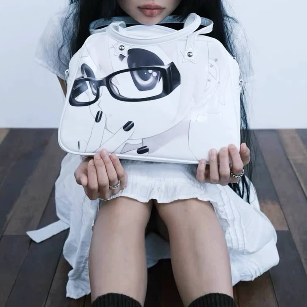 anime girl print y2k handbag boogzel clothing