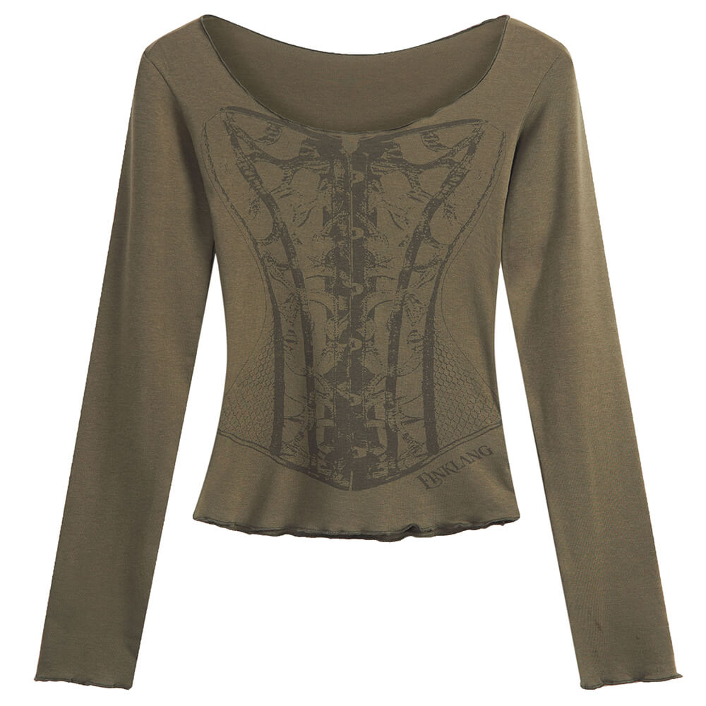 antique anatomy long sleeve top boogzel clothing