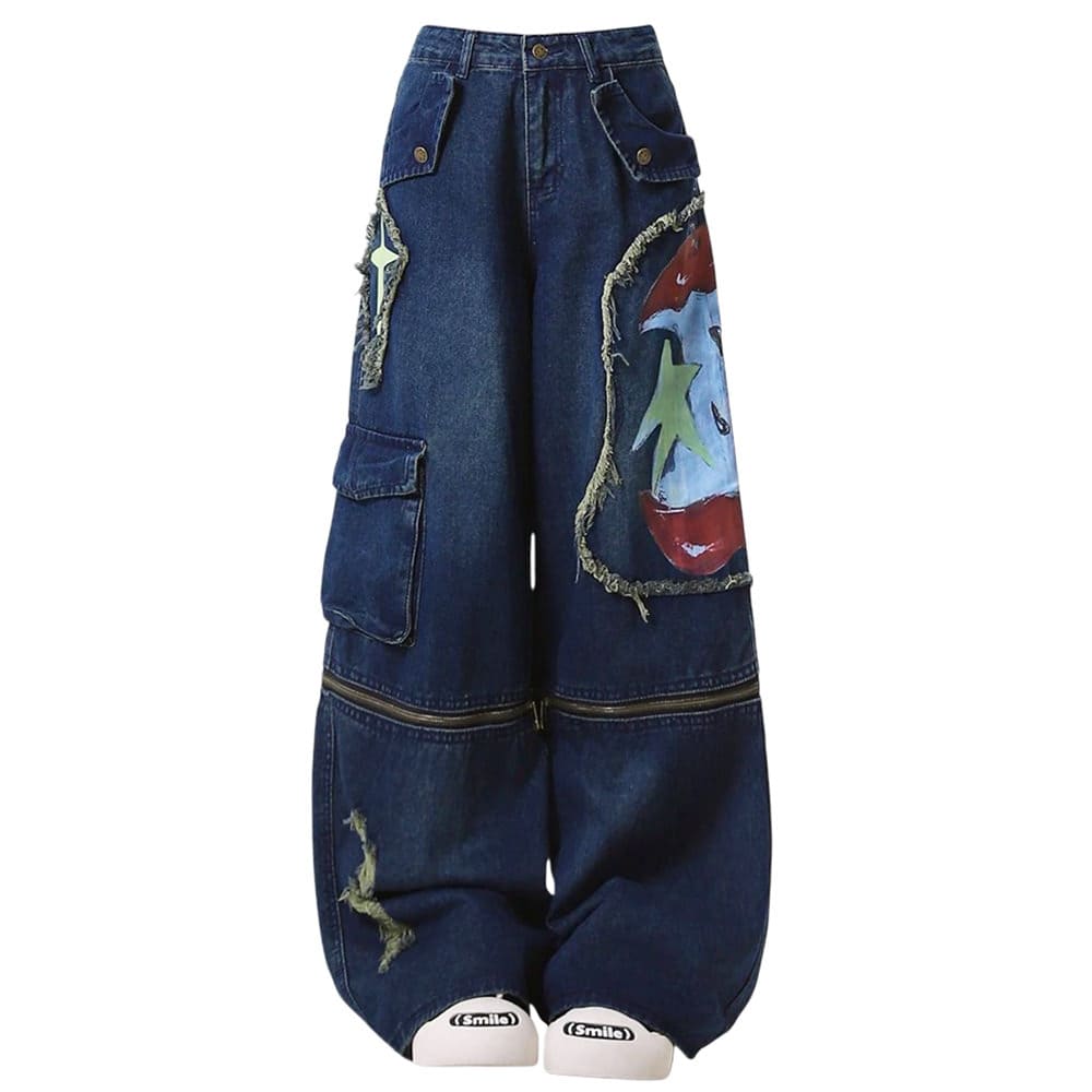 apple core graffiti cargo jeans boogzel clothing