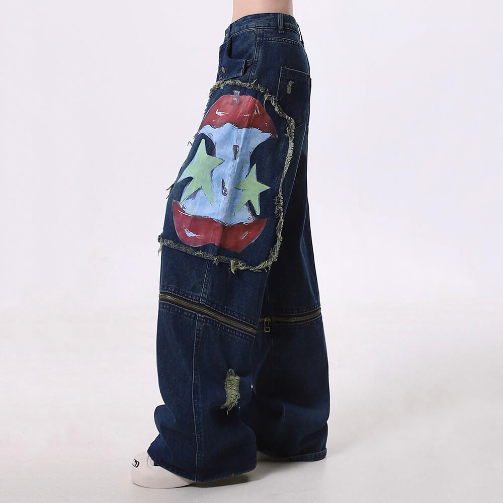 apple core graffiti cargo jeans boogzel clothing