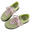 apple on toe green sneakers boogzel clothing