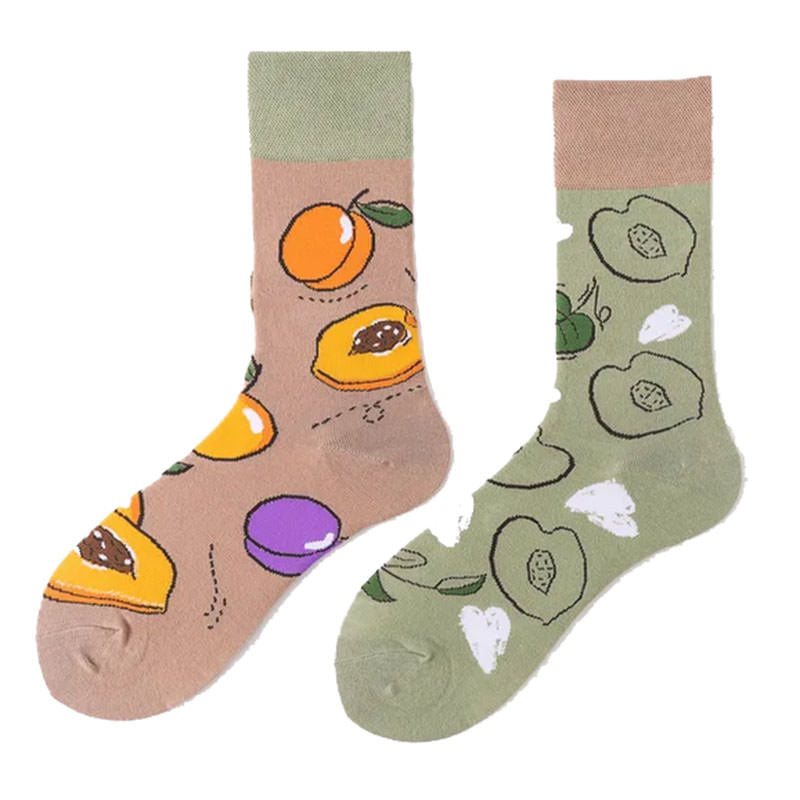 apricot mismatched socks boogzel clothing