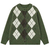 argyle button up cardigan boogzel clothing