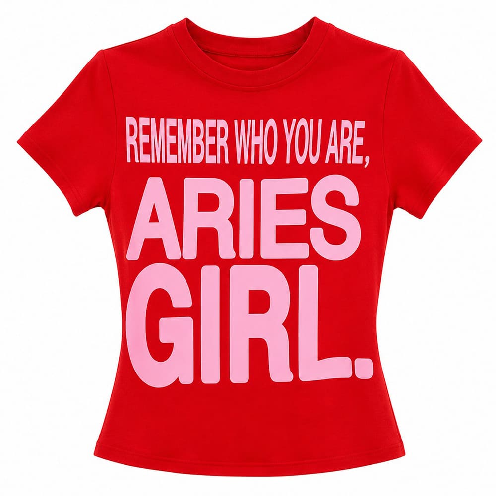 aries zodiac t-shirt y2k tshirt boogzel clothing
