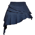 asymmetrical layered mini skirt boogzel clothing