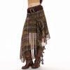 asymmetrical plaid midi skirt boogzel clothing