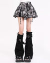 black and white plaid mini skirt boogzel clothing