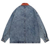 autumn leaves embroidery demin jacket boogzel clothing