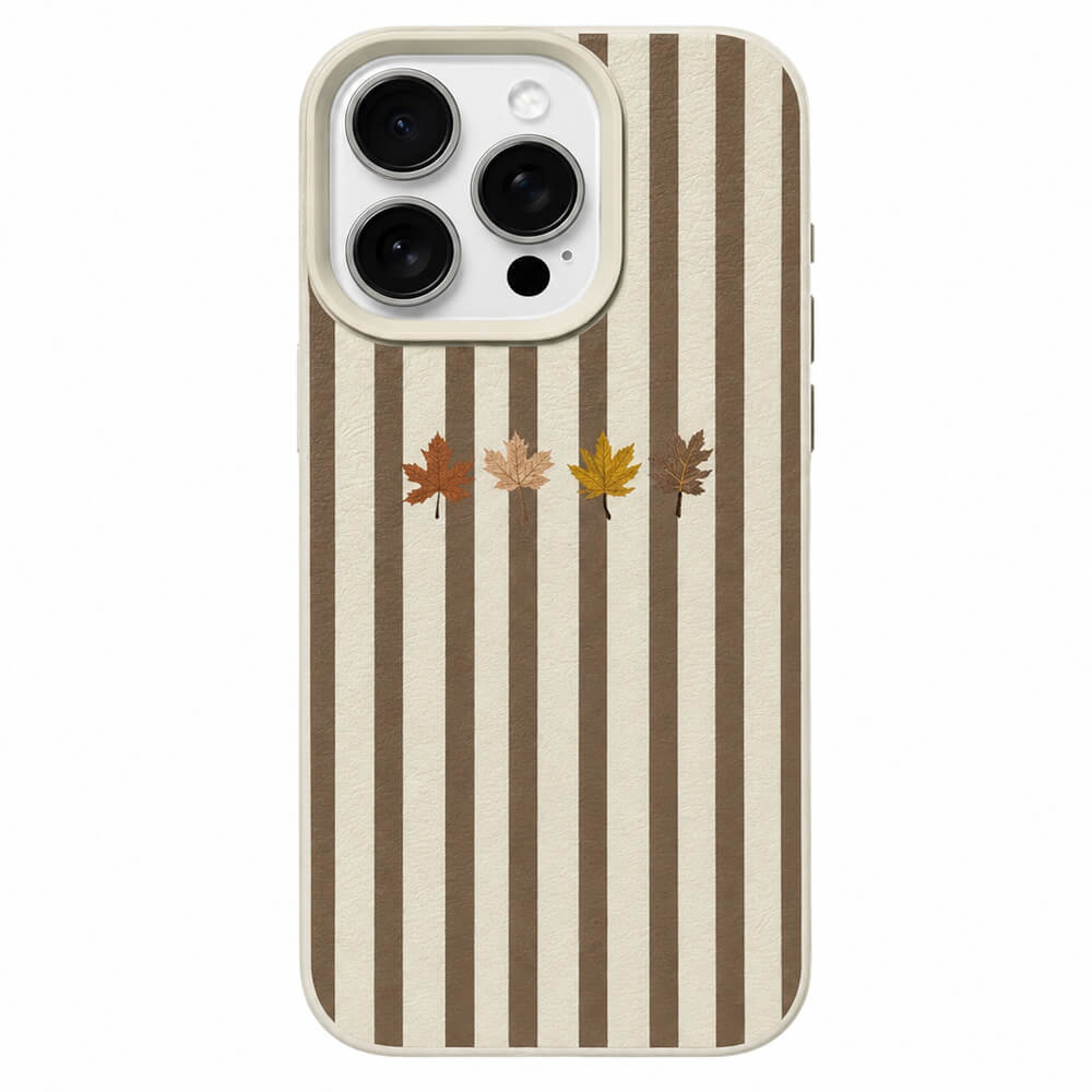 autumn leaves striped iphone case boogzel clothing