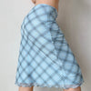 baby blue plaid midi skirt boogzel clothing