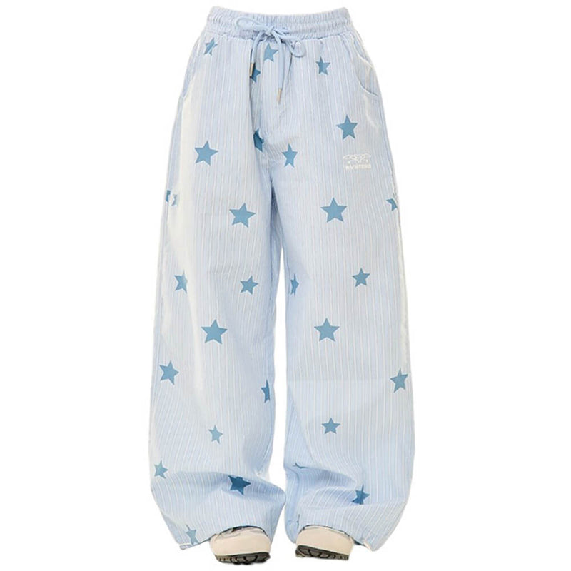 baby blue star pants boogzel clothing