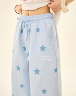 baby blue star pants boogzel clothing