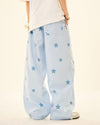 baby blue star pants boogzel clothing