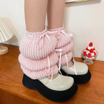 balletcore bow leg warmers boogzel clothing