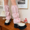 balletcore bow leg warmers boogzel clothing