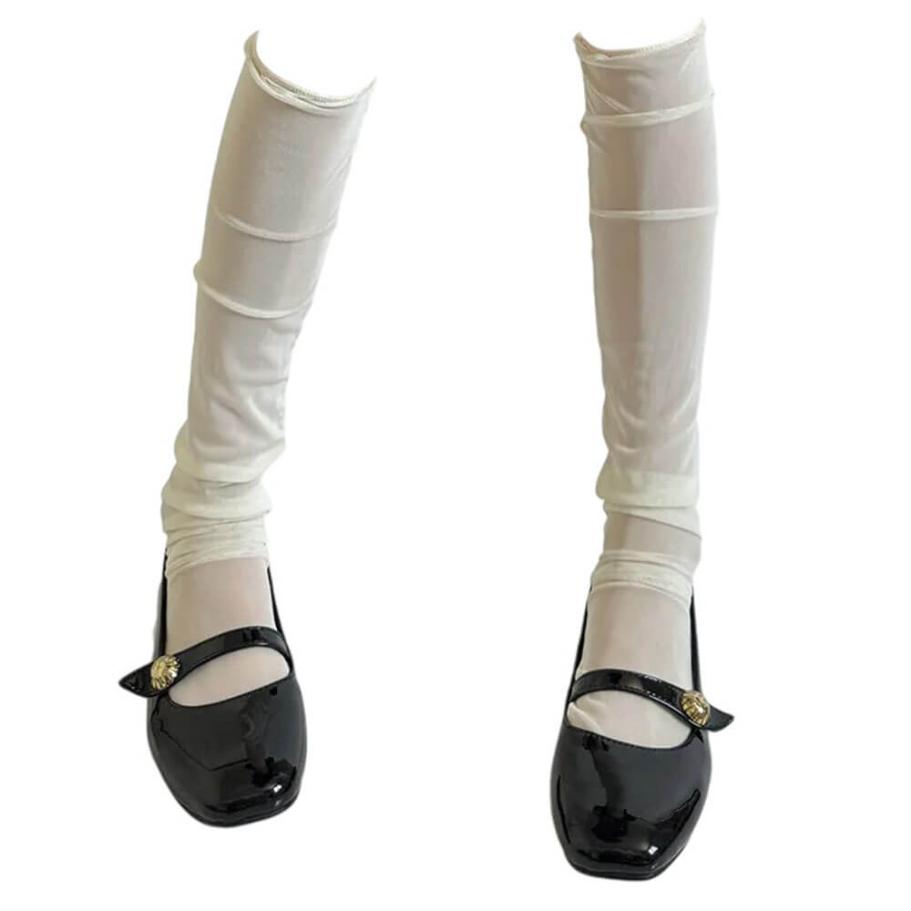 balletcore mesh knee socks boogzel clothing