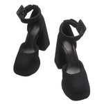 black chunky heels boogzel clothing
