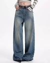 basic blue baggy jeans boogzel clothing