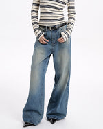 basic blue baggy jeans boogzel clothing