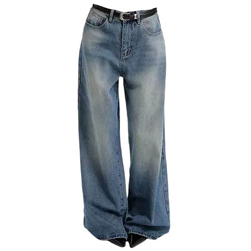 basic blue baggy jeans boogzel clothing