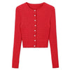 red cropped long sleeve top boogzel clothing