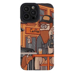 bearded man with dog iphone case boogzel clothing