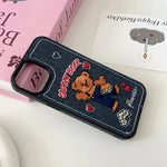 bear embroidery iphone case boogzel clothing