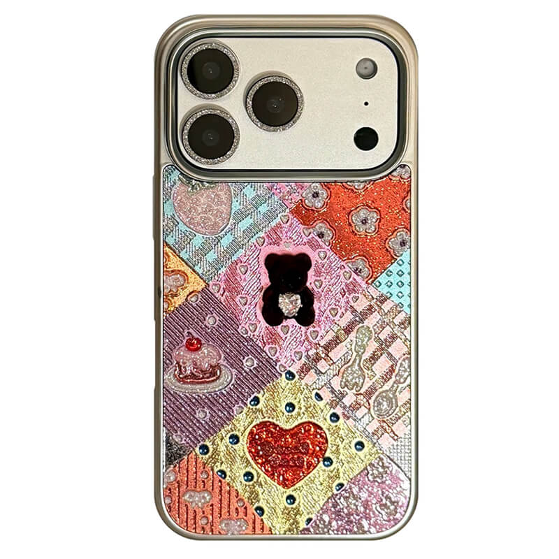 bear rhinestone iphone case boogzel clothing