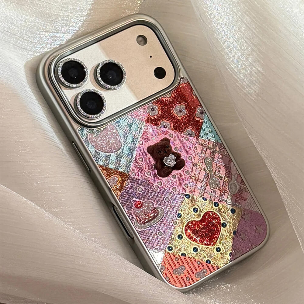 bear rhinestone iphone case boogzel clothing
