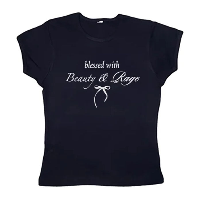 beauty and rage y2k crop tee boogzel clothing