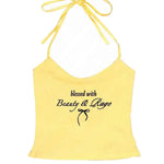 Beauty & Rage Y2K Halter Top