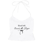 beauty and rage y2k halter top boogzel clothing