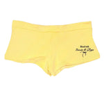 y2k yellow micro shorts boogzel clothing