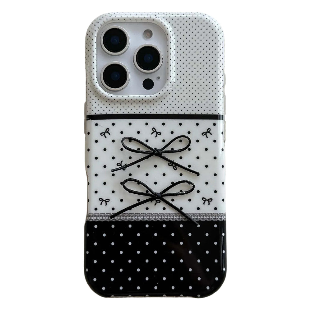 black and white coquette iphone case boogzel clothing