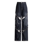 black ripped jeans with chains boogzel clothing