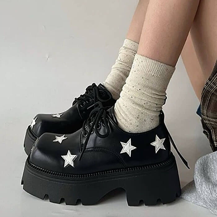 black star platform boots boogzel clothing