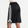 blokette aesthetic bows side stripe shorts boogzel clothing