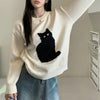black cat aesthetic sweater boogzel clothing