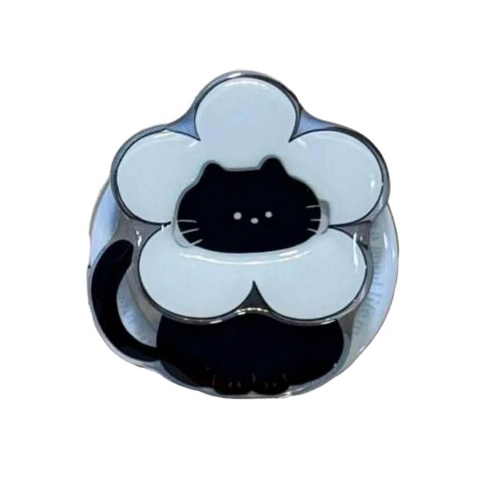 black cat flower phone holder boogzel clothing