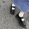 black platfrom mary janes boogzel clothing