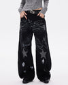 black star wide leg jeans boogzel clothing