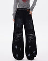 black star wide leg jeans boogzel clothing