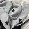 black white star pattern scarf boogzel clothing