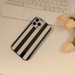 black white striped iphone case boogzel clothing